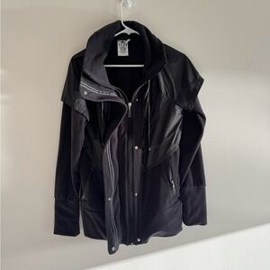 Adidas Dark Gray Hooded Sweater Jacket